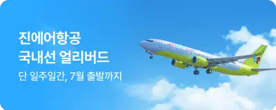 NOL 항공권 국내선 얼리버트 진에어항공 프로모션
