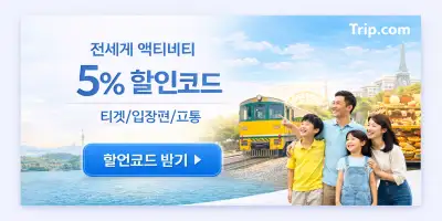 전세계 액티비티 5% 할인 이벤트