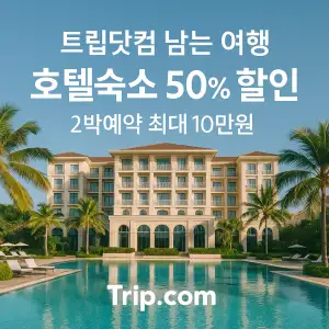 트립닷컴 할인코드 안내 – 7월 항공권, 호텔, 액티비티, 투어, 티켓, 쿠폰 사용법까지 정리 61 트립닷컴 남는 여행 호텔숙소 50% 최대 10만원 할인
