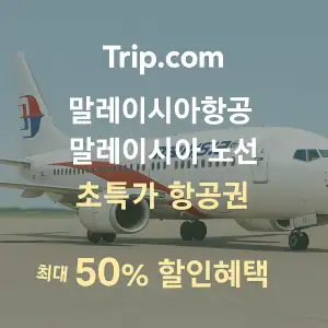 트립닷컴 할인코드 안내 – 7월 항공권, 호텔, 액티비티, 투어, 티켓, 쿠폰 사용법까지 정리 53 트립닷컴 항공권 말레이시아항공 말레이시아 노선 최대 50% 초특가 할인