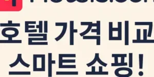 호텔스닷컴 호텔가격비교 스마트 쇼핑