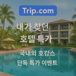 트립닷컴 내가 찾던 호텔 특가 국내외 호캉스 단독 특가 이벤트